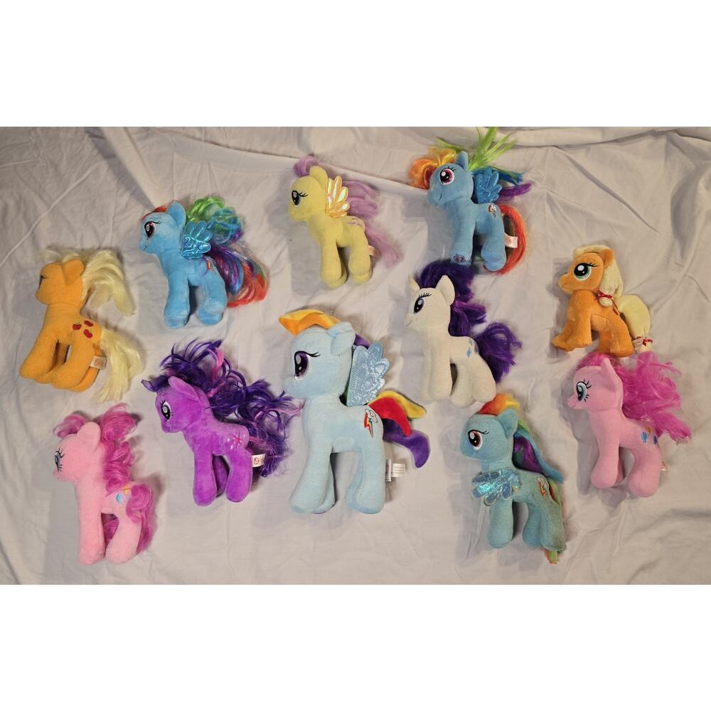 My Little Pony MLP Lot of 11 Mixed Plush Most Ty Beanie Horses Unicorns